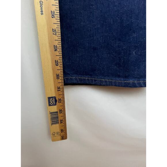 Re/Done Women's Size 32 Blue 90's High Rise Loose Button Denim Jeans - Picture 7 of 8